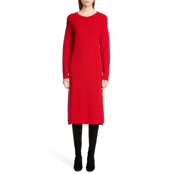 fuzzy Dresses & Skirts - Fuzzi Side Button Midi Sweater Dress